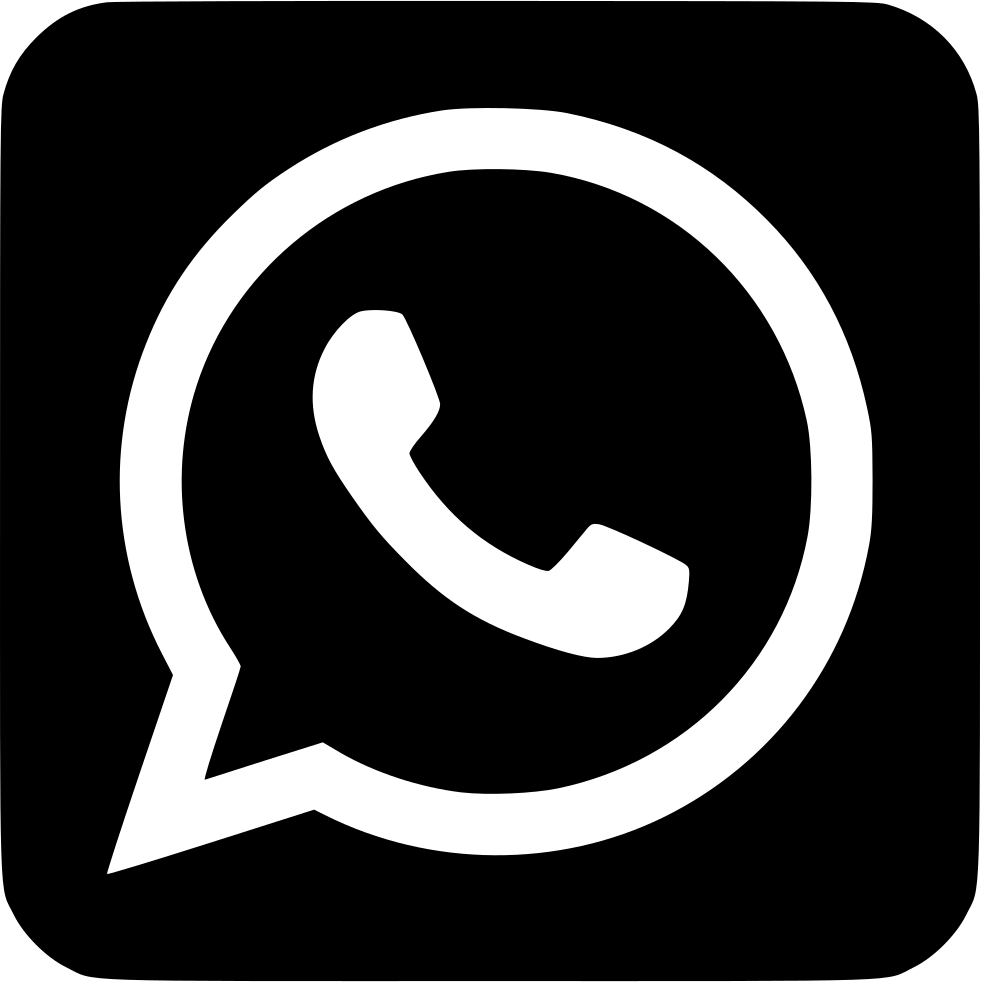 آیکون PNG واتساپ - واتس آپ سیاه و سفید - PNG Whatsapp Icon – دانلود رایگان