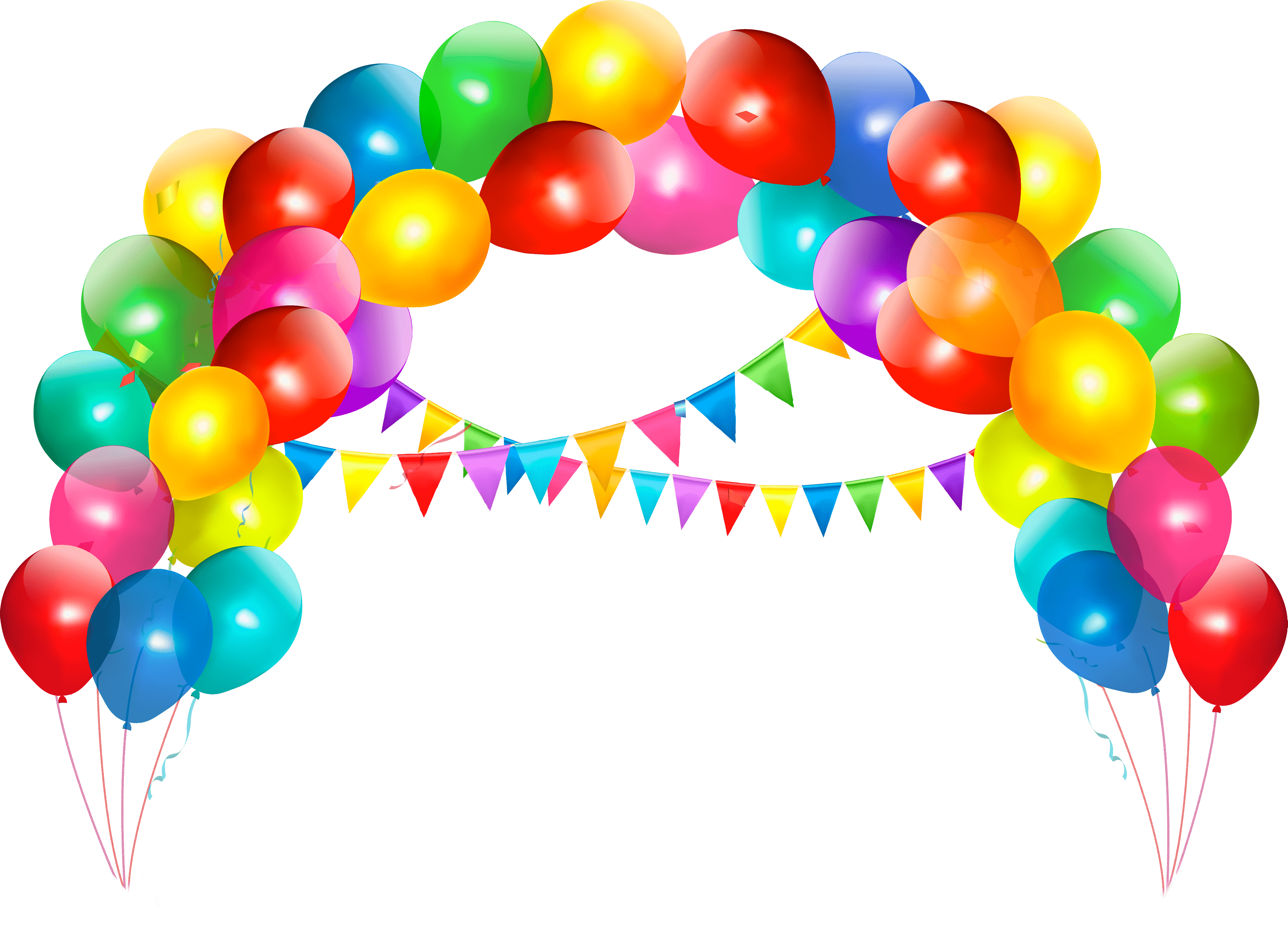 Birthday Balloons Png Colorful Balloons For Birthday Party For Free