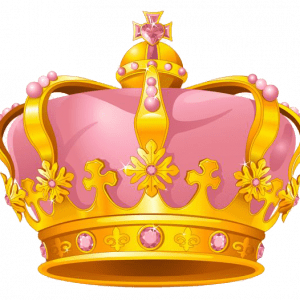 PNG Crown Princess - Golden Pink Crown