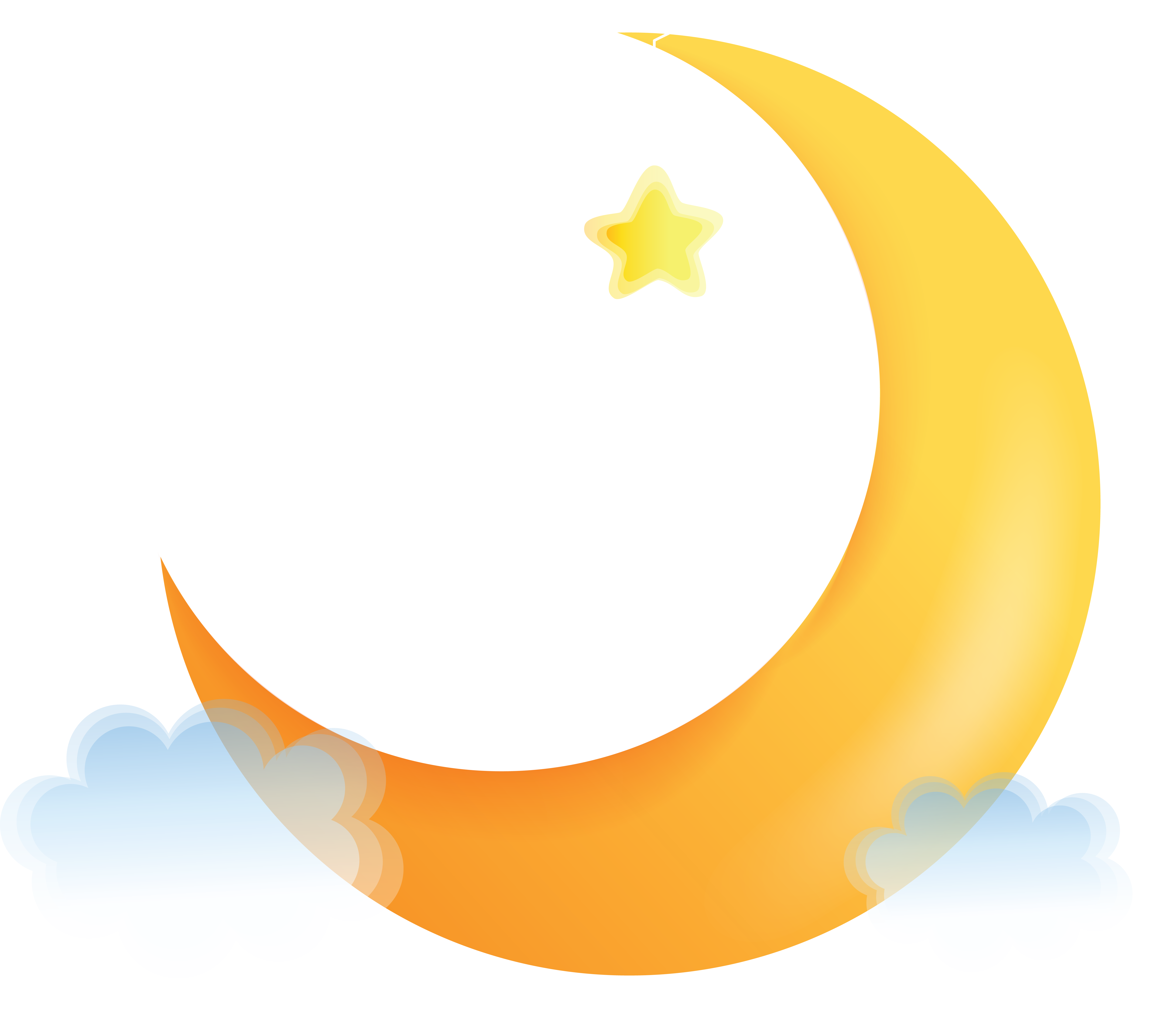 Yellow New Moon PNG Clip-Art Image​  Gallery Yopriceville - High-Quality  Free Images and Transparent PNG Clipart
