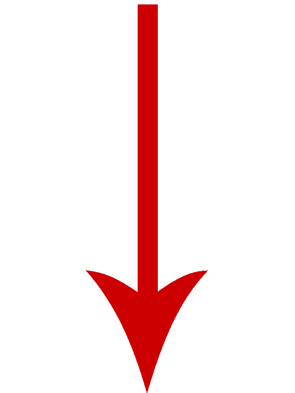 Red Down Arrow Illustration PNG Free Download