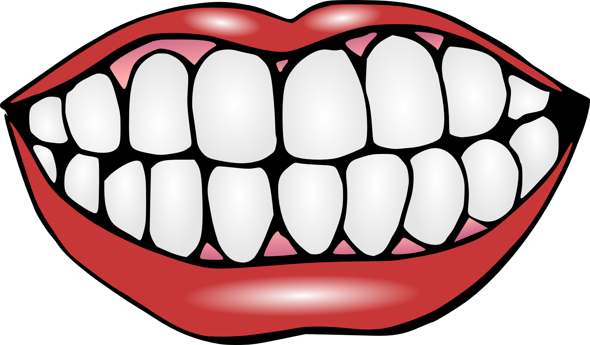 Cartoon Lips and Teeth PNG – Free Download
