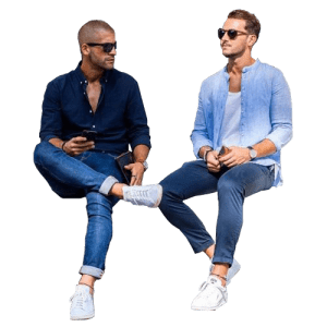 PNG مرد نشسته - Sitting Men PNG