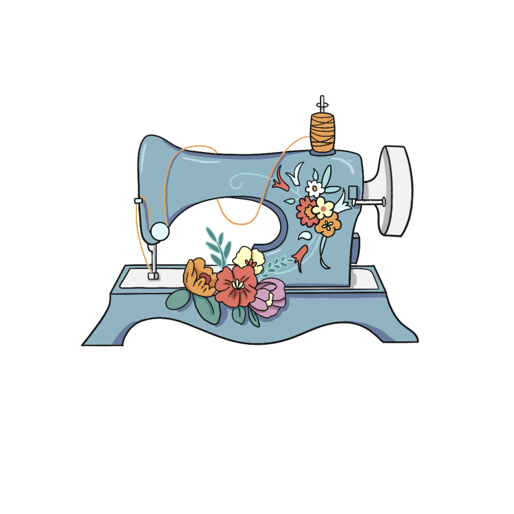 PNG چرخ خیاطی کارتونی Sewing Machine Cartoon PNG دانلود رایگان
