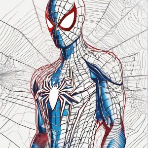 عکس مرد عنکبوتی جدید نقاشی