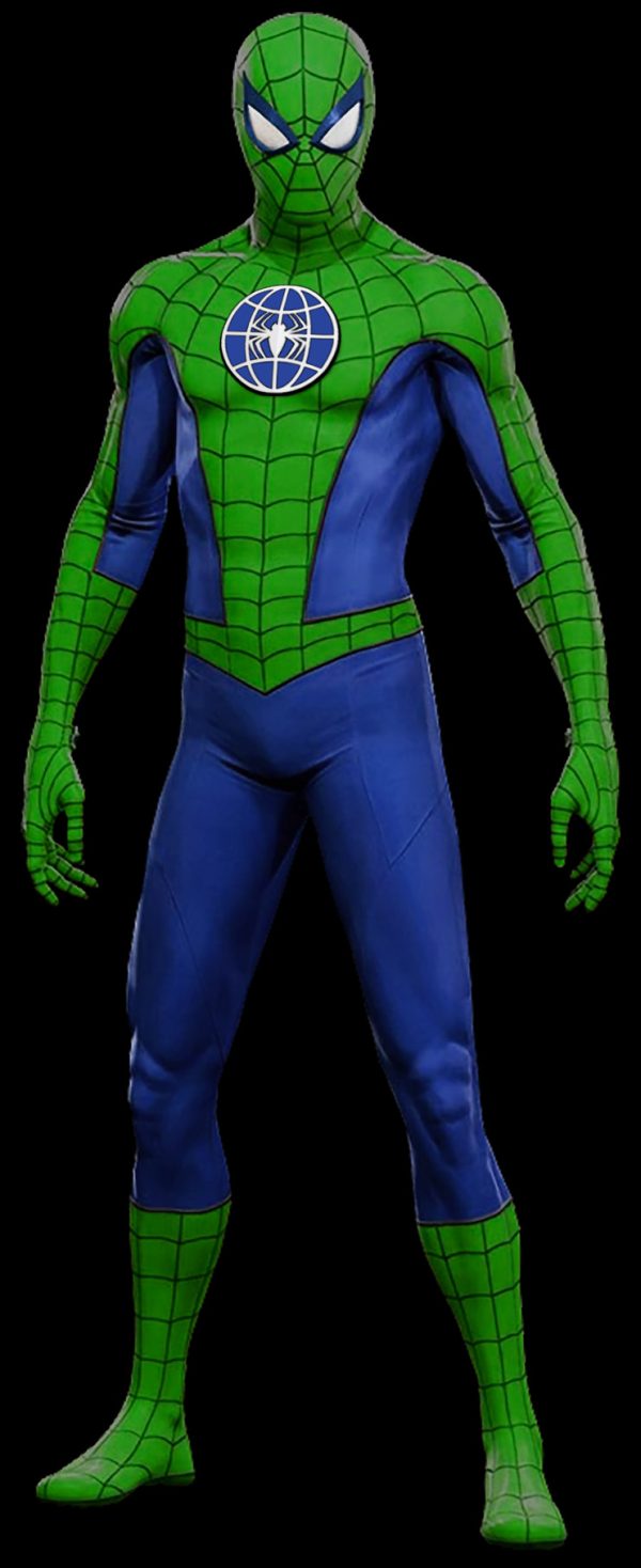 عکس مرد عنکبوتی سبز و آبی عکس مرد عنکبوتی سبز و آبی