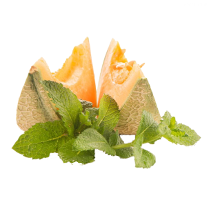 PNG دو قاچ طالبی و نعنا - Cantaloupe PNG Download